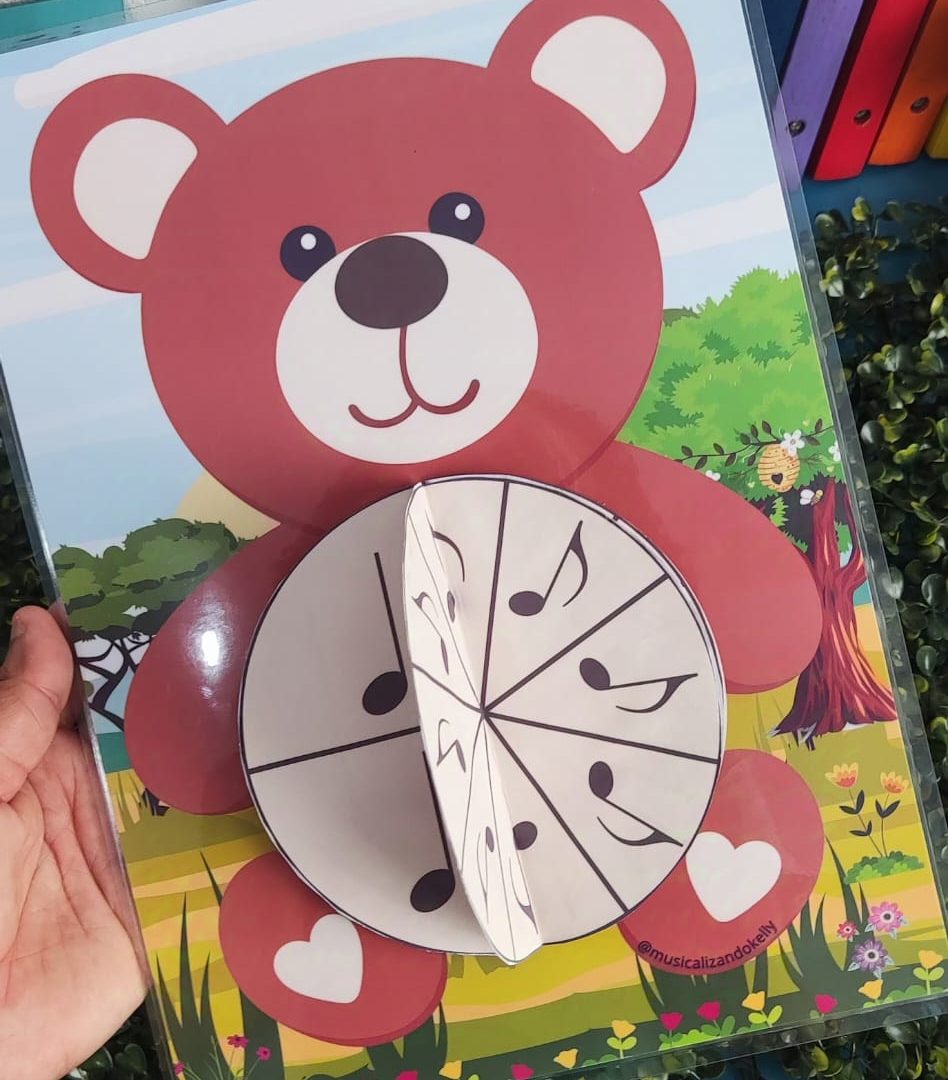 Ursinho das figuras musicais