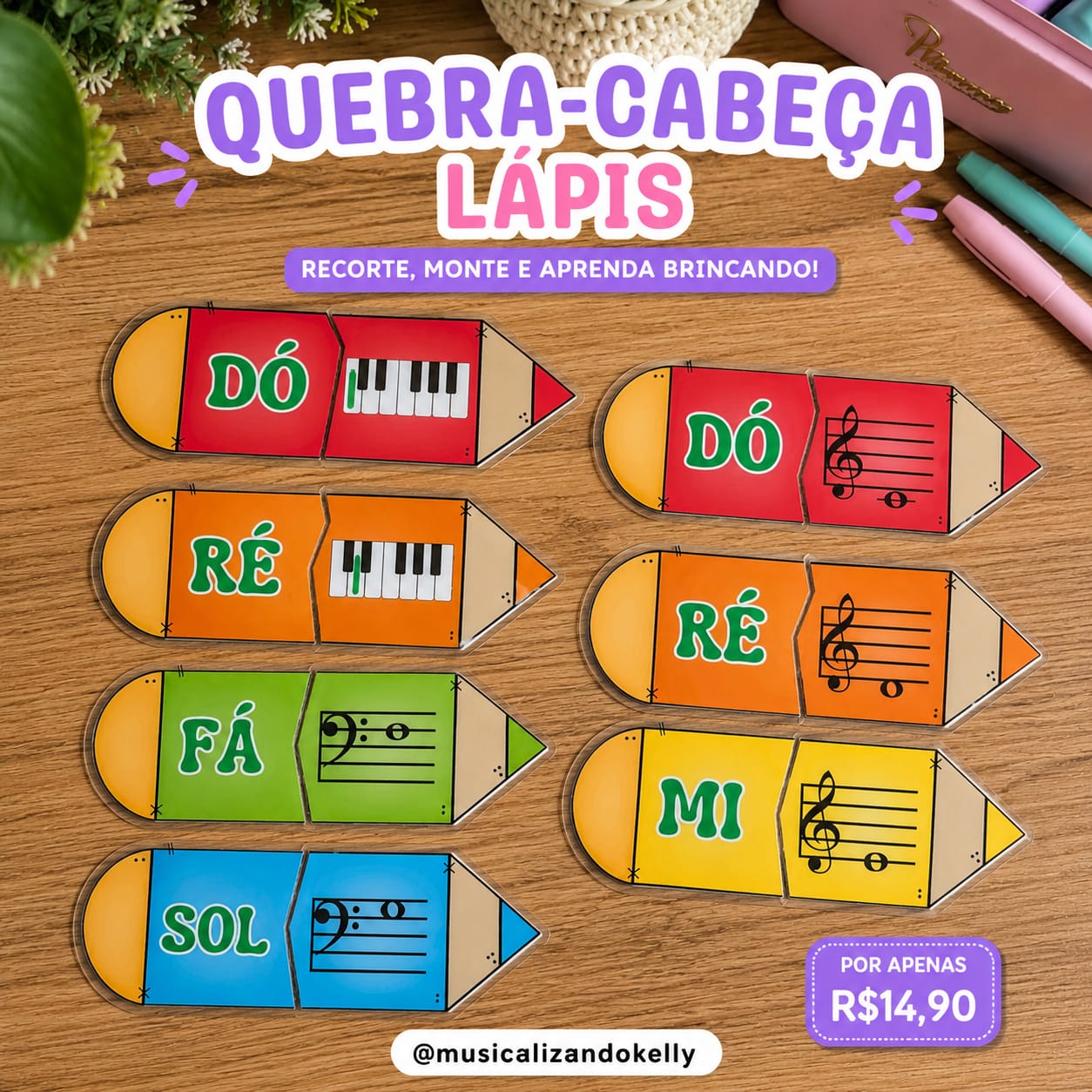 Quebra Cabeça Lápis