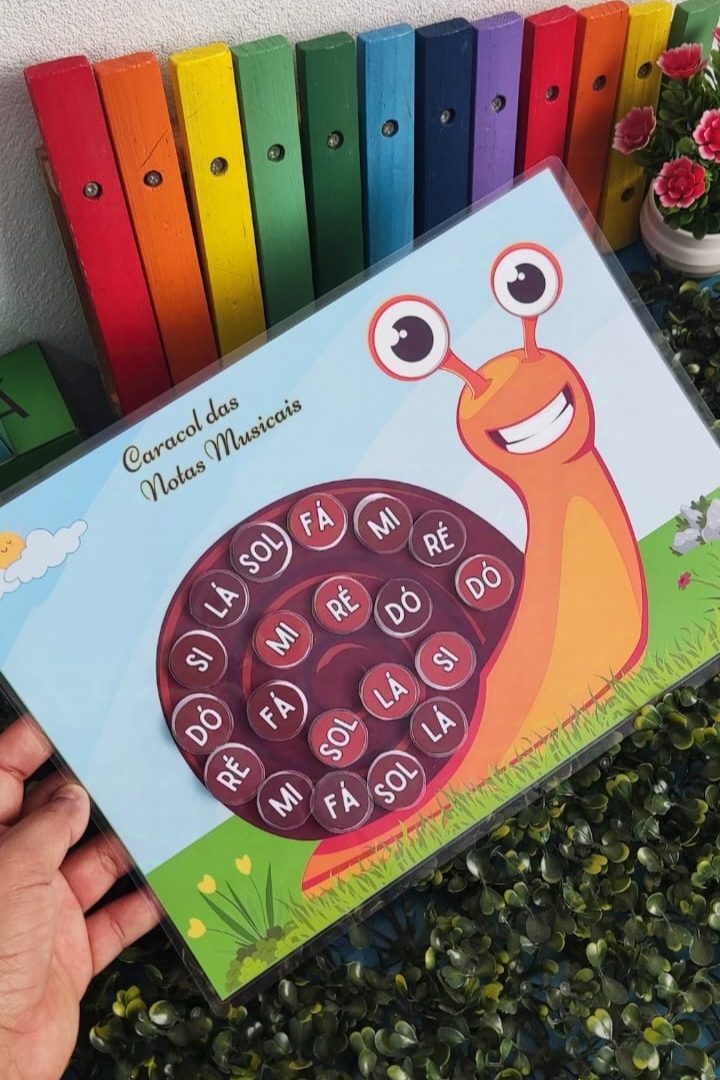 Caracol das Notas Musicais FÍSICO