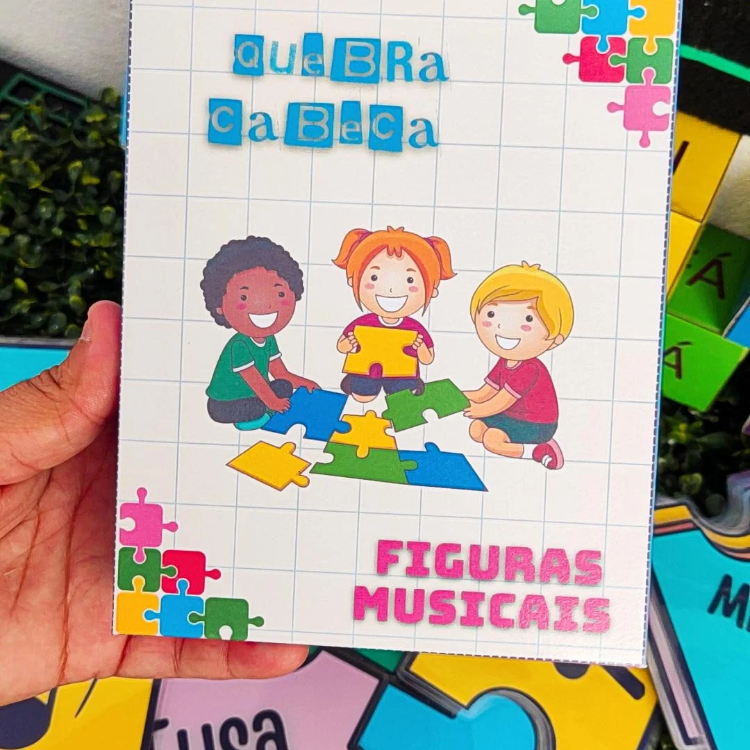 Quebra cabeça das figuras musicais FÍSICO