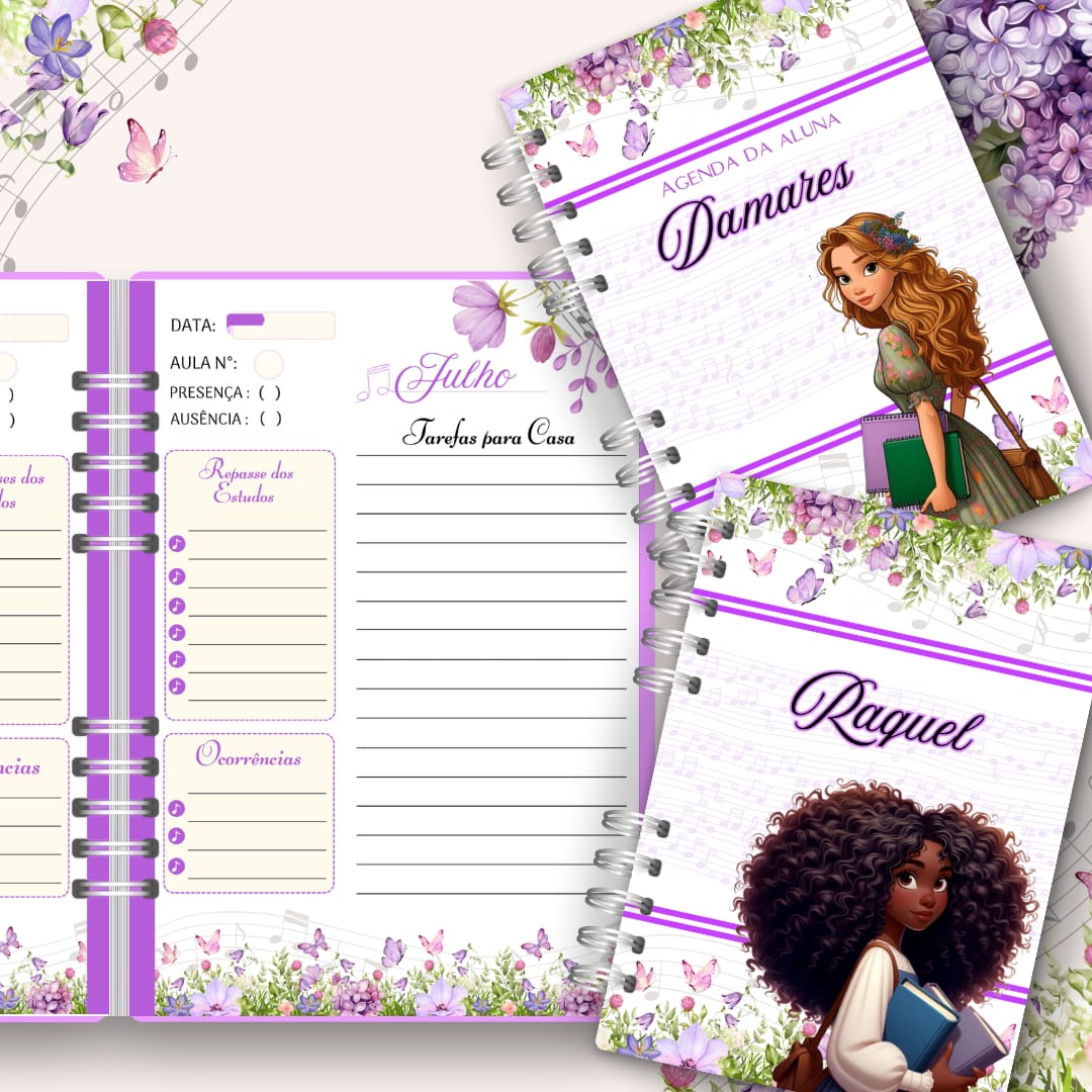 Combo 5  Agendas da Aluna Físicas