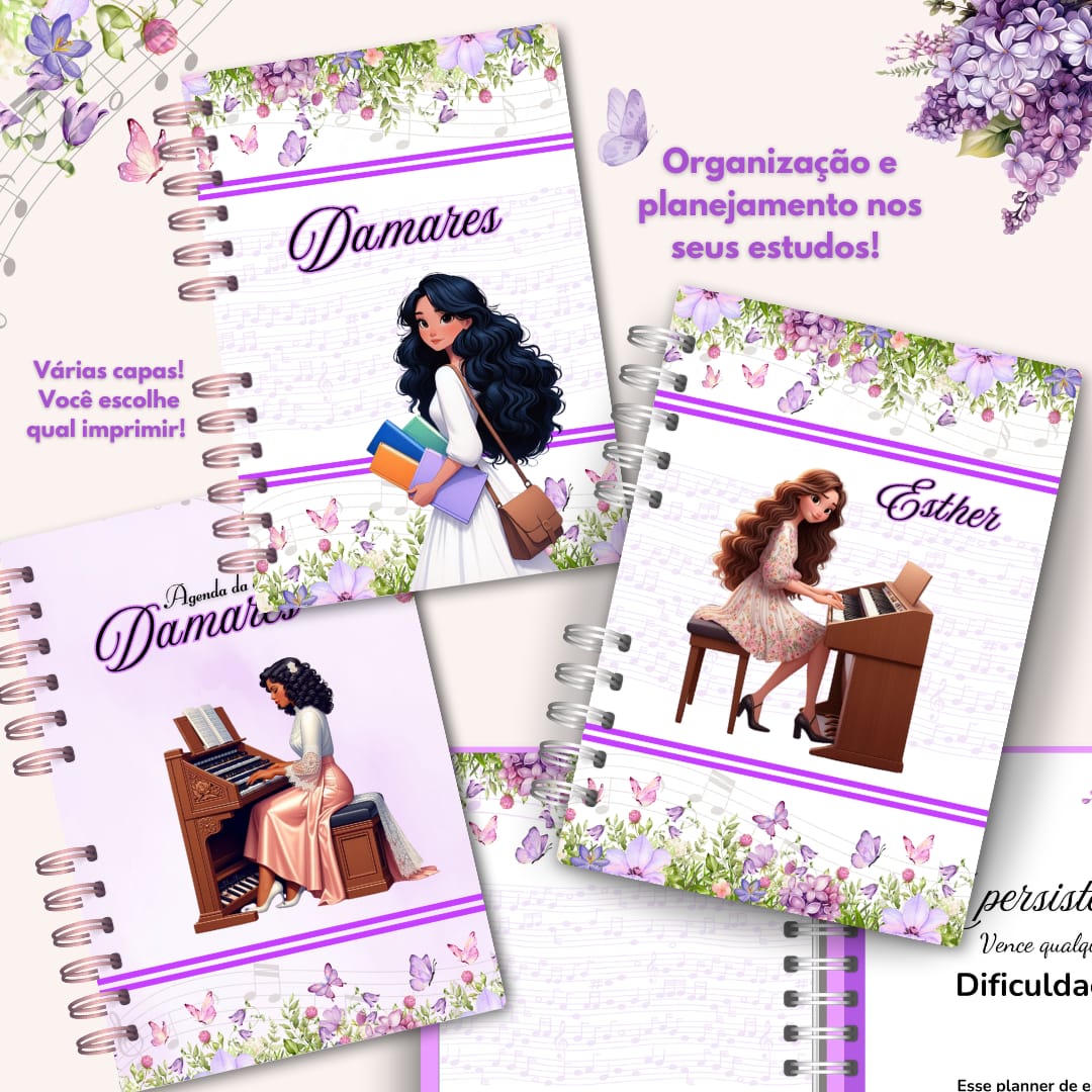 Entre em contato pelo WhatsApp para finalizarmos o seu pedido e personalizarmos a capa da sua agenda da melhor forma possível.