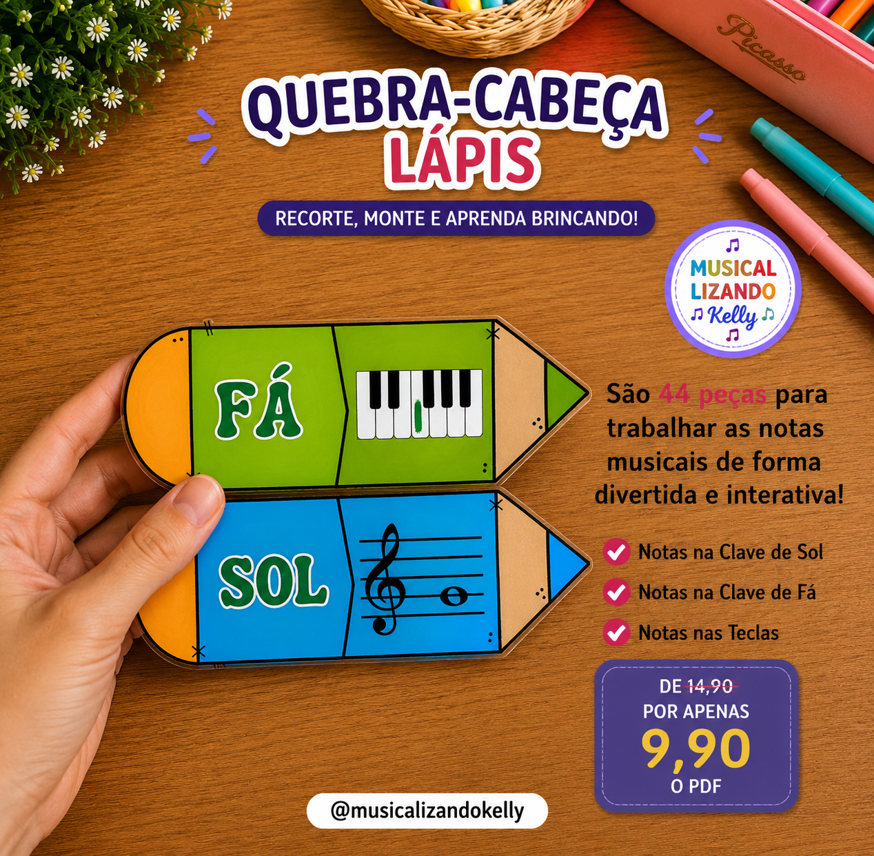 Quebra Cabeça Lápis - Imagem 2