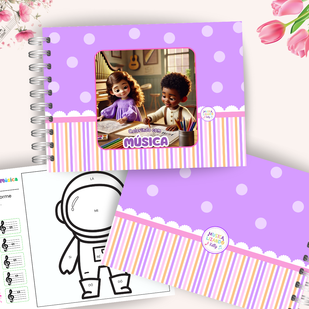 Colorindo com música em PDF