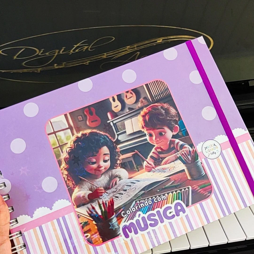 E-book colorindo com música ( Físico)