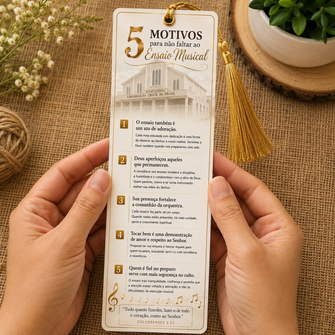 5 motivos para não faltar ao ensaio ( PDF)