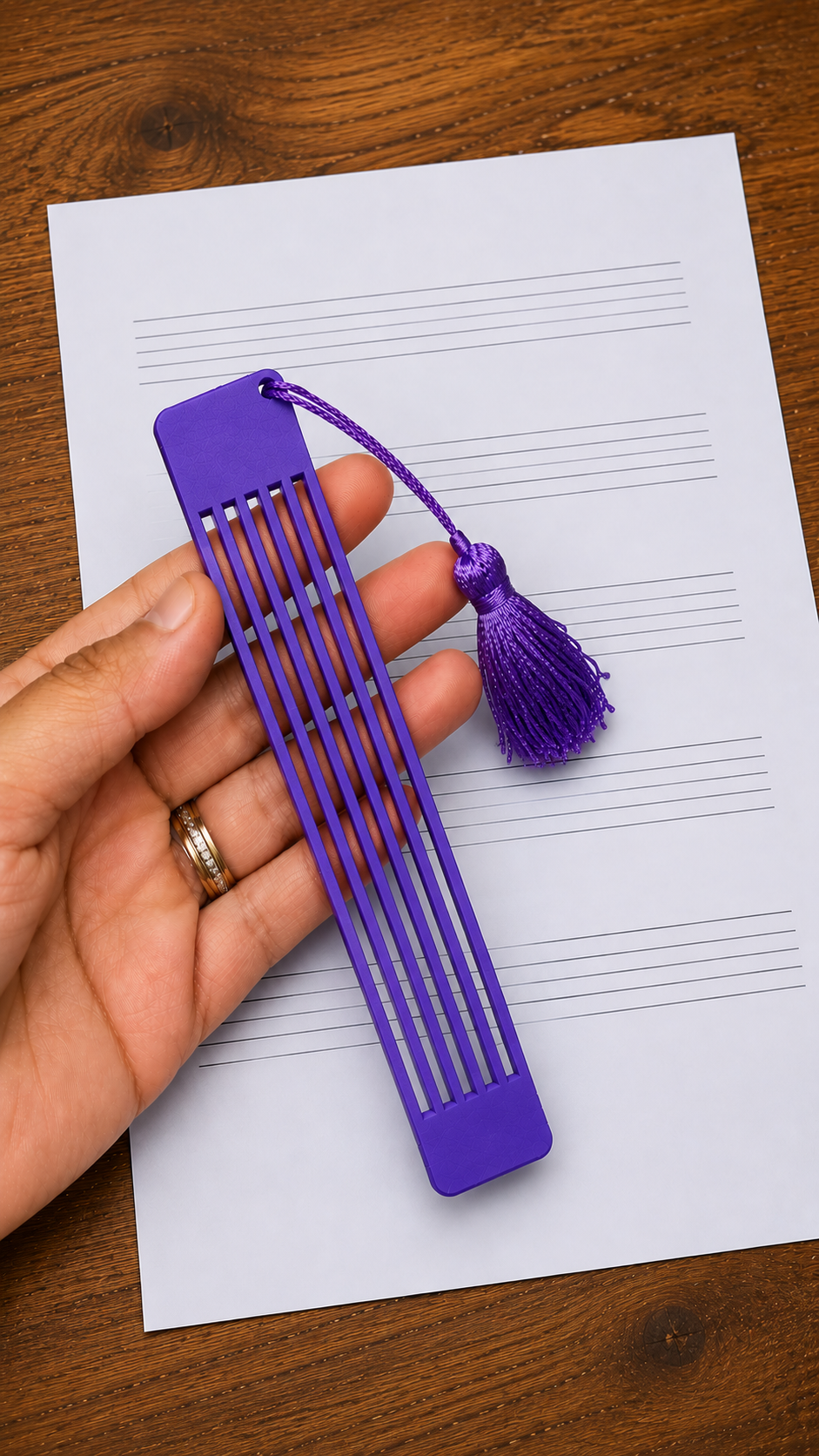 Marca Páginas Pauta Musical ( Combo 5 unidades) - Imagem 4