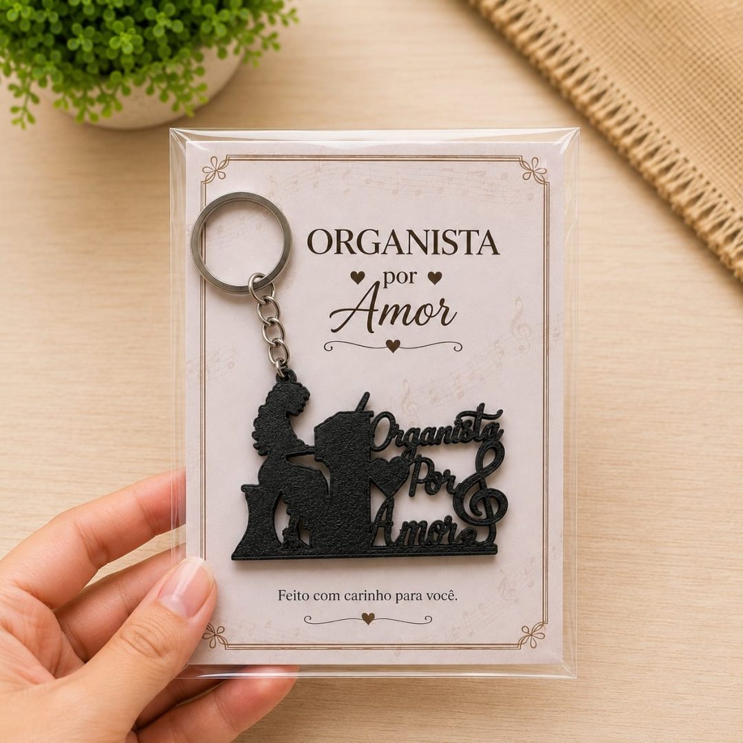 Chaveiro Organista por Amor