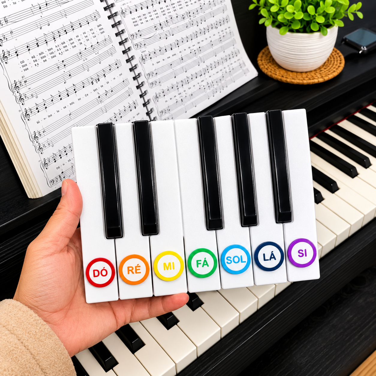 Piano Magnético Branco 3D - Imagem 2