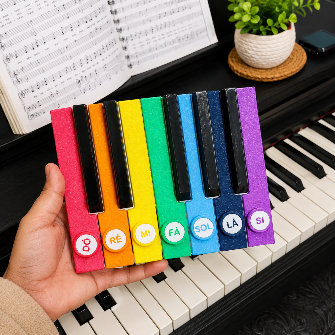 Piano Magnético Colorido 3D