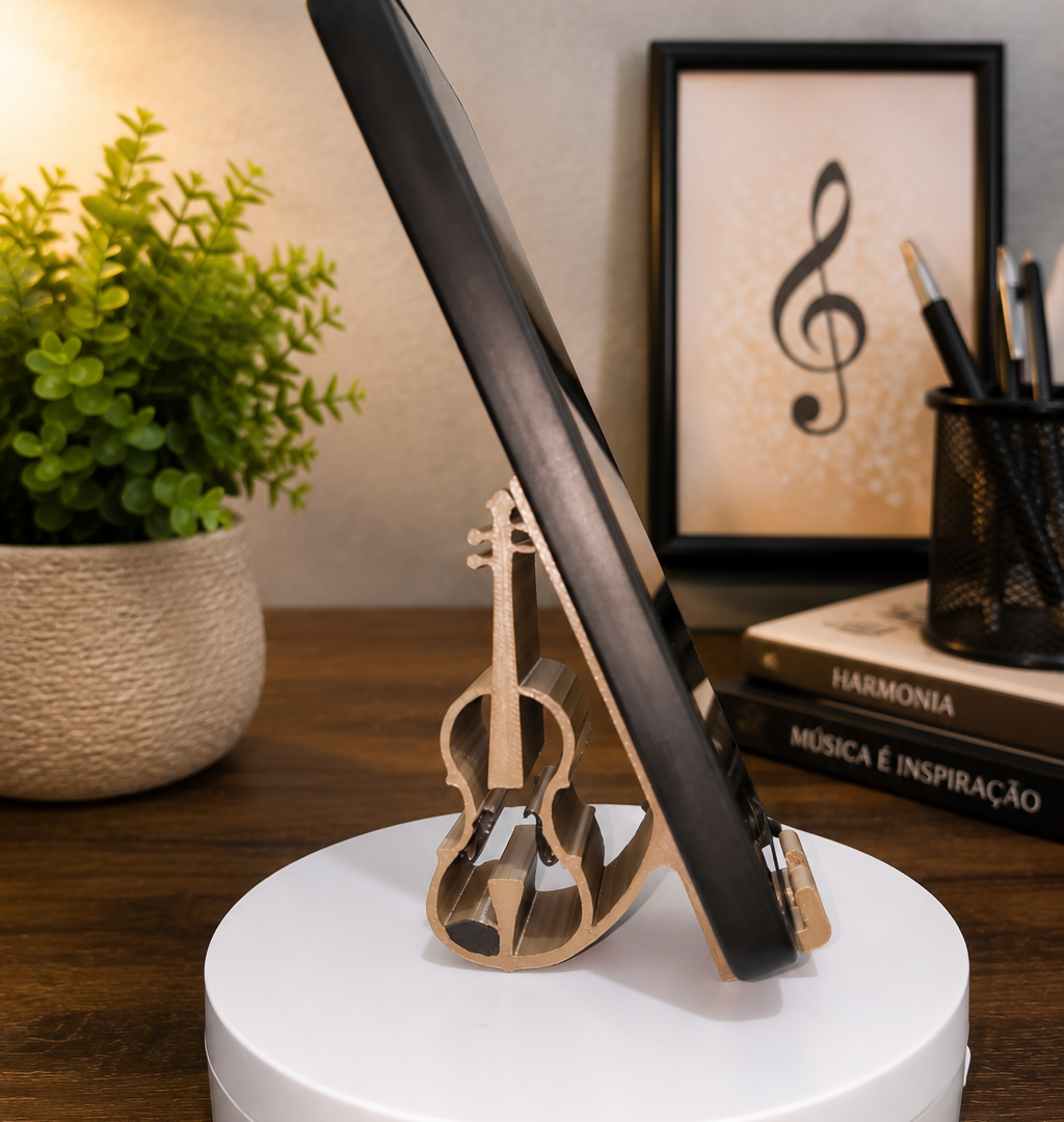 Suporte para celular Violino 3D
