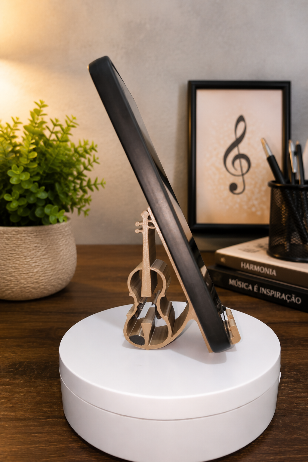 Suporte para celular Violino 3D