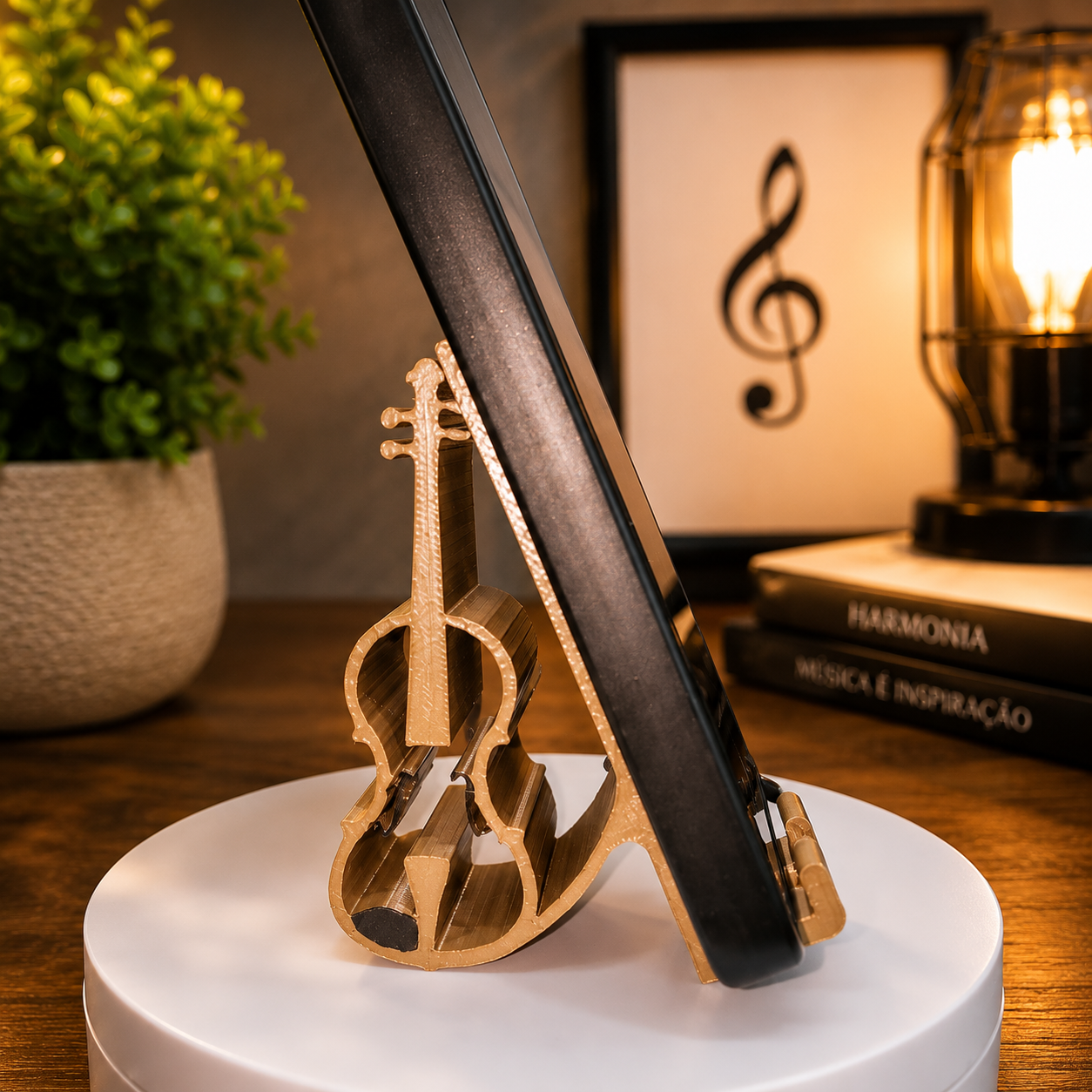 Suporte para celular Violino 3D - Imagem 4