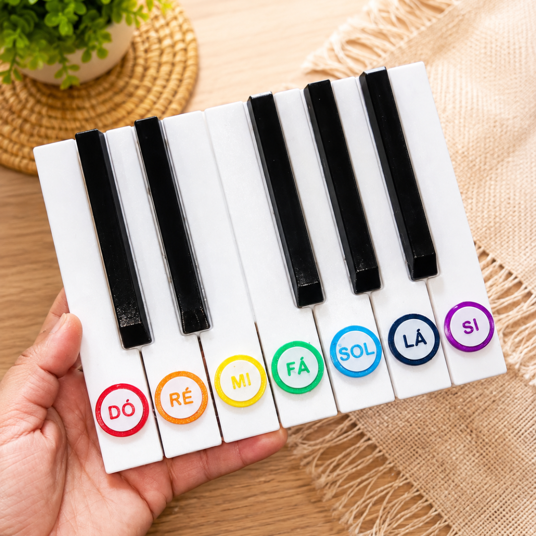 Piano Magnético Branco 3D