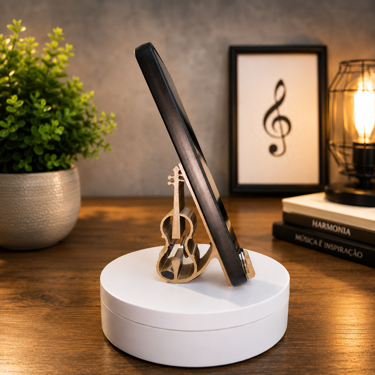 Suporte para celular Violino 3D - Imagem 6