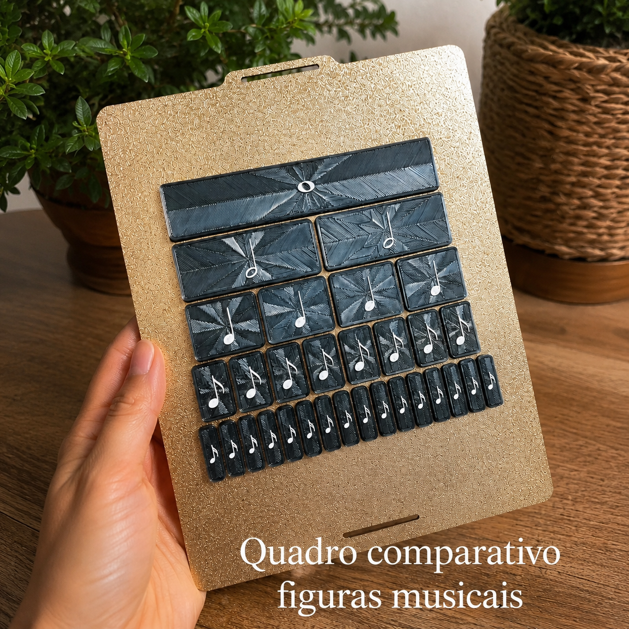 Quadro Comparativo figuras musicais 3D - Imagem 2