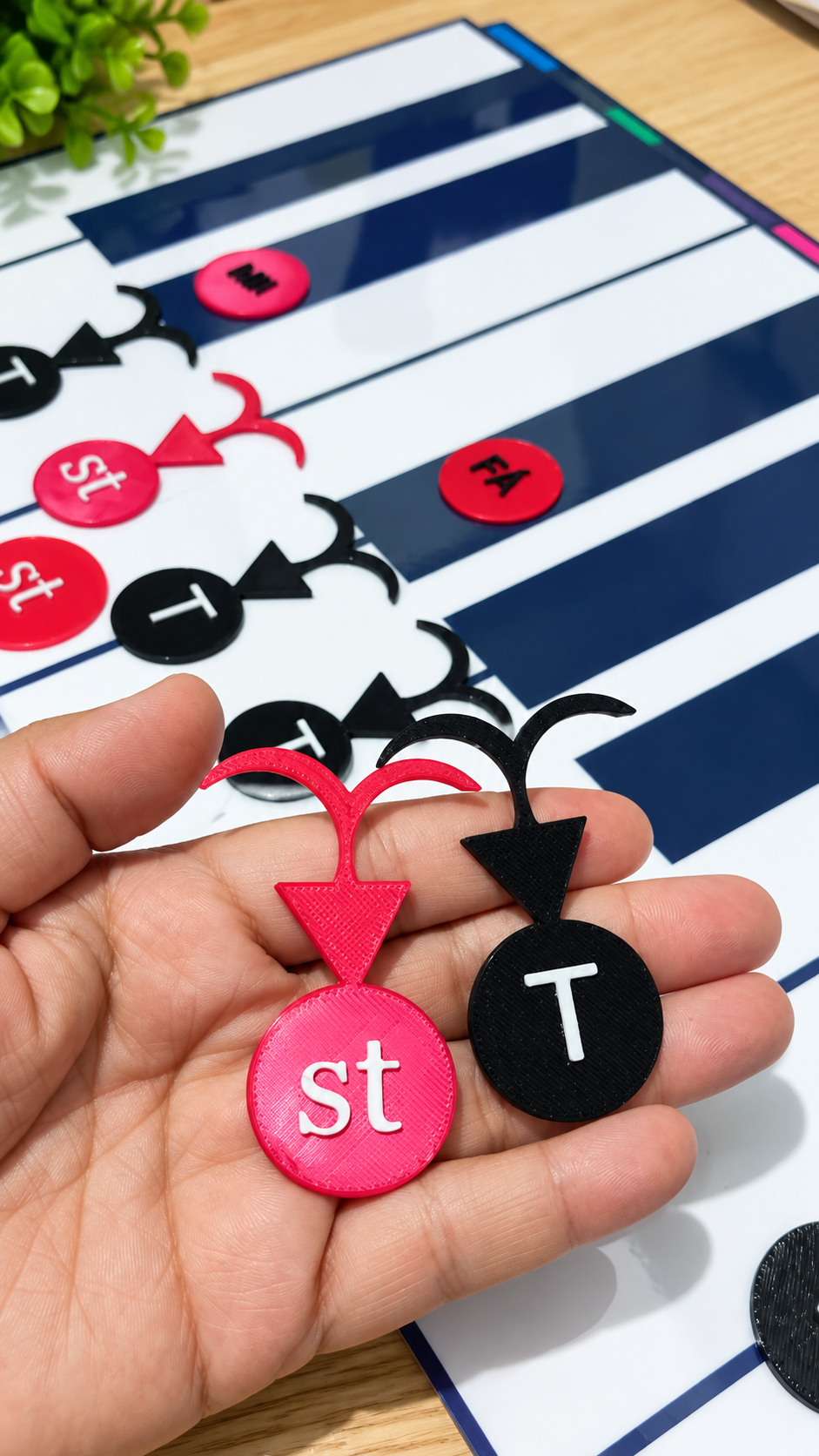 Setinhas Tons e Semitons 3D - Imagem 3