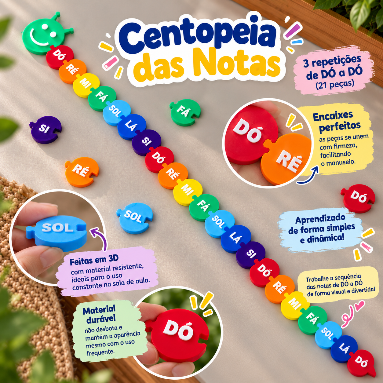 Centopéia nossa musicais ( 3 oitavas ) - Imagem 2